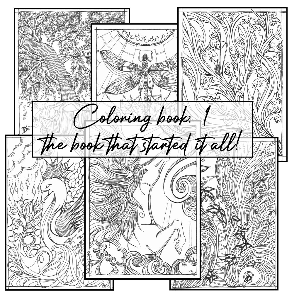 Hand-Drawn Coloring Packet – Original Collection