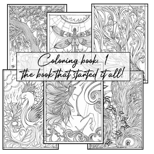Hand-Drawn Coloring Packet – Original Collection