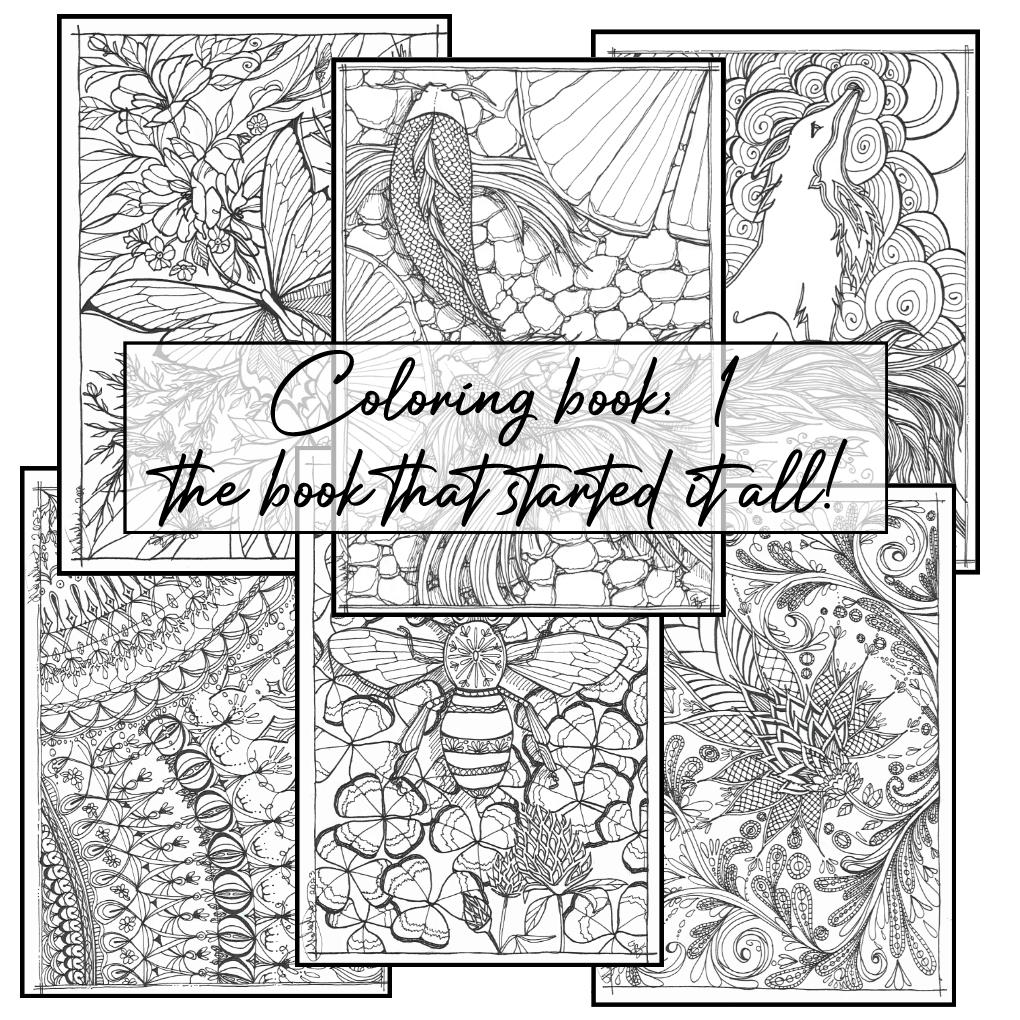 Hand-Drawn Coloring Packet – Original Collection