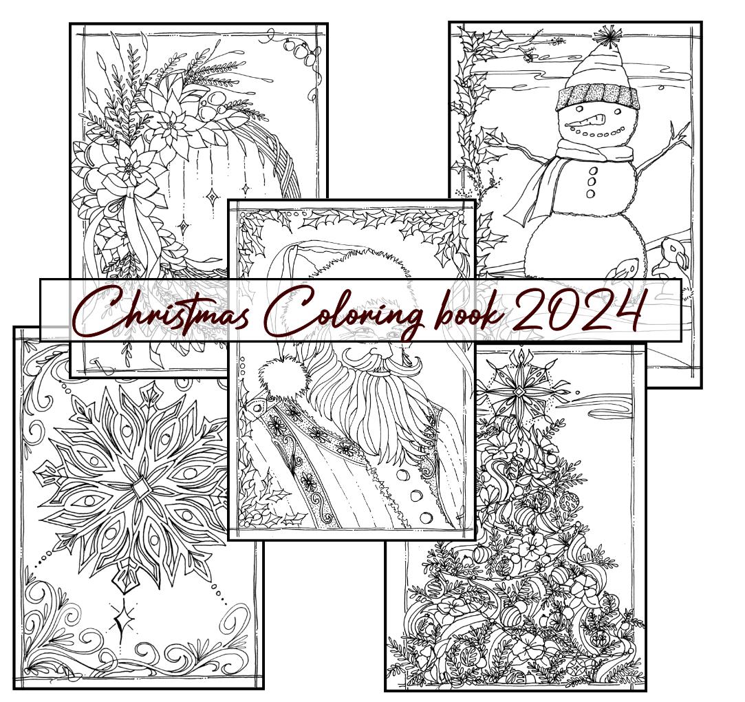 Hand-Drawn Christmas Coloring Packet