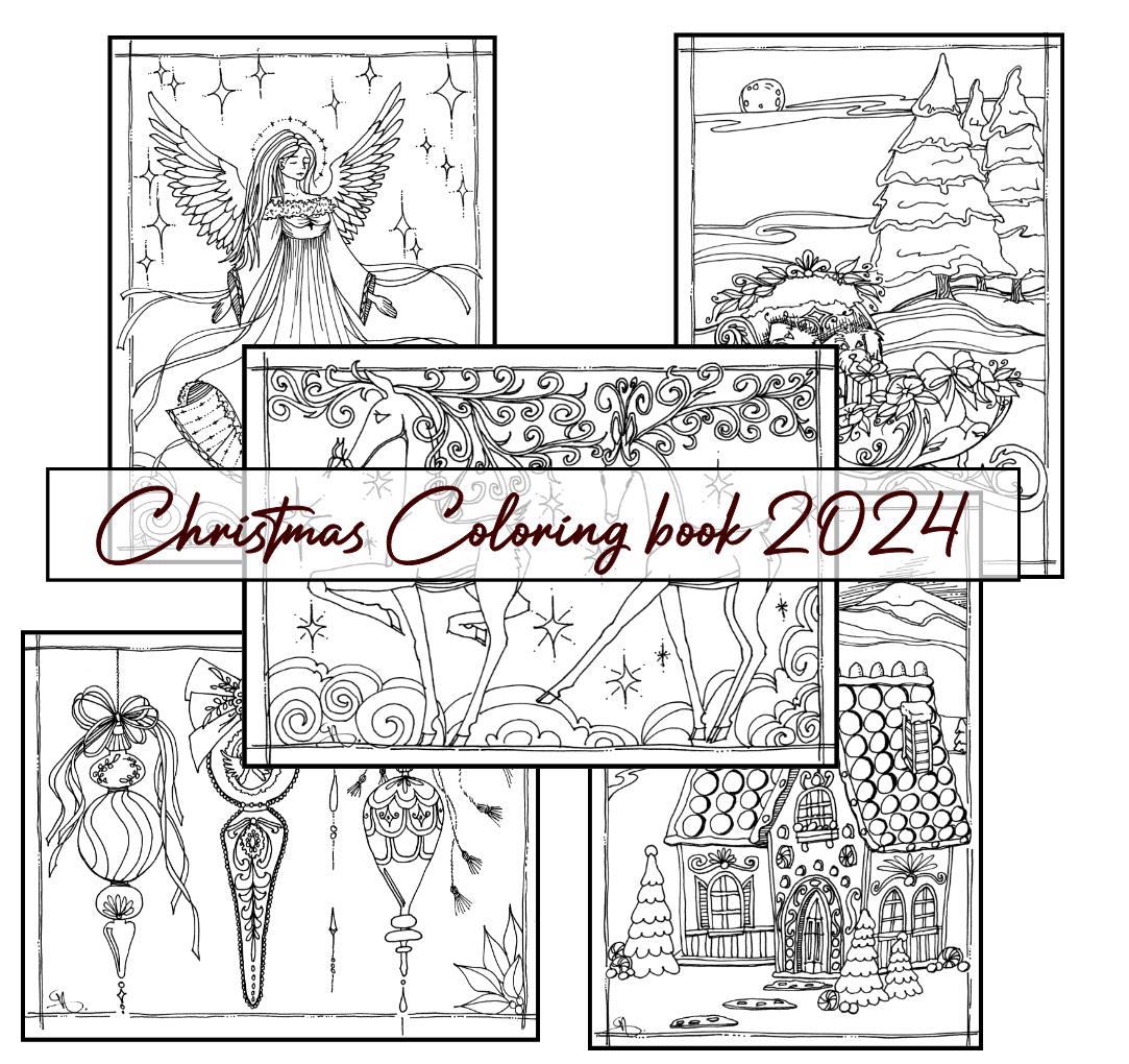 Hand-Drawn Christmas Coloring Packet