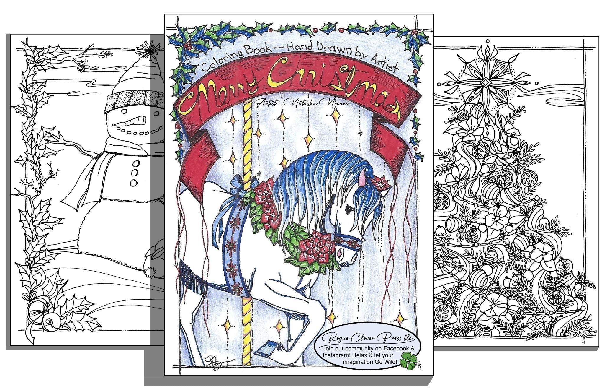 Hand-Drawn Christmas Coloring Packet